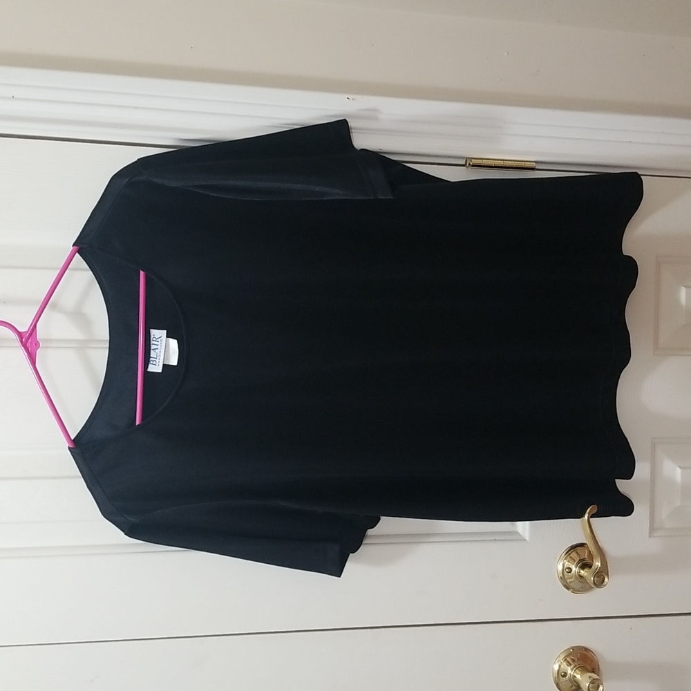 3/$12 Blair black blouse sz 2X